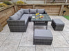 Signature Weave Georgia Grey Outdoor Garden Corner Dining Sofa Set RRP £1282
