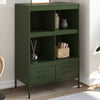 Highboard Olive Green 68x39x101.5 Cold-rolled Steel O8C7