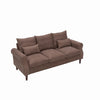 Panana Linen Fabric 2 & 3 Seater Sofa Couch with Wood Legs 3 Colours