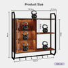 Wall Mounted Shelf Floating Storage Cabinet RGB Light Display Shelves Remote