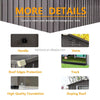 Metal Garden Shed 6 X 8 FT Garden Storage Vents Grey STATELY STORE