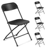 4 Pcs Black Folding Chair Foldable Computer Party Meeting Room Home Office Chair