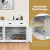 Buffet Sideboard Sideboard Cabinet w/ 2 Cabinets 3 Drawers Spacious Table Top