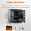 50L Digital Safe Box High Security Steel Home Office Money Storage w/ Keys
