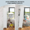 Freestanding Bathroom Storage Cabinet Kitchen Pantry Cupboard w/Shelves