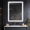 LED Mirror Bathroom Illuminated Wall Mounted with Anti fog / Touch Switch 60X80