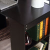 Computer Desk Bookshelves Workstation Corner Study Table Storage Combo Black