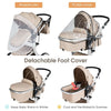 2 in 1 Baby Stroller High Landscape Convertible Bassinet Pram Foldable Pushchair
