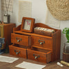 Vintage Wooden Small Cabinet Storage Box Desktop Organizer Unit Display Shelving