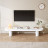 White Painted Coffee Table, TV Stand for TV up to 70 inch, TV Table, 160x40x40cm