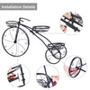 Bicycle Planter Metal Plant Stand Garden Bike Flower Pot Cart Holder Basket Deco