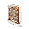 4 Tier Wooden Shoe Rack Home Entryway Shoe Organizer Holder Shelf UK STOCK