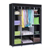 Fabric Canvas Wardrobe Clothes Storage Cupboard Hanging Rail Shelving Practical
