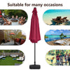 3M Outdoor Garden Umbrella Parasol Sun Shade Patio Hanging Cantilever Round Home