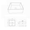 White Rectangular Countertop Basin 450mm - Corey CORGW450X320