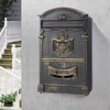 Large Vintage Wall Mounted Mailbox Outdoor Lockable Secure Mail Letter Post Box