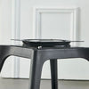 Set of 4 Rotatable Seat Home Office Working Dining Chairs Plastic Kitchen Seat