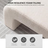 Sherpa Upholstered Ottoman Bench Window Seat Bed End Sofa Stool Hallway Chair UK