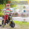 12V Aprilia Licensed Kids Motorbike with Training Wheels, Yellow
