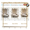 New LED Mirror Dressing Table Vanity Set with Stool Storage Cabinet Drawer Shelf