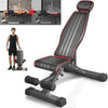 Adjustable Weight Bench Gym Fitness Foldable Incline Decline For Home Workout