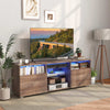 TV Stand Media Console Table Modern Entertainment Center for 65 inch TV Grey