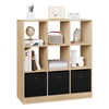 9 Cube Storage Unit Bookcase Wooden Storage Cabinets Book Shelf Display Unit