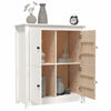 TANZEM Sideboard White 83x41.5x100 Solid Wood Pine,Sideboard Storage T2T7