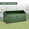 Costway Waterproof Outdoor Storage Box 658L Outdoor Tarpaulin Deck Box