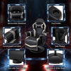 Massage Gaming Chair Height Adjustable Swivel Racing Video Gaming Recliner
