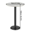 Sleek Marble Round Bar Table Dining Table Black Gold Leg Lounge Bar Office Home