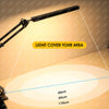 Pro Eye-Care LED Desk Lamp 360° Adjustable Swing Arm & Dimmable Light With Clamp