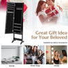 Mirrored Jewelry Armoire Bedroom Standing Jewelry Cabinet Storage Organizer