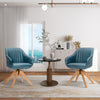 Modern Swivel Accent Chair Set of 2 Ergonomic Armchairs Home Writing Desk Chairs