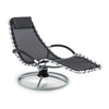 Garden Recliner Chair Swing Sun Lounger Retractable Outdoor Home Furniture Black