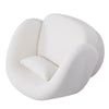 Swivel Cuddle Chair Teddy Velvet Rotating Single Sofa Accent Lounge Tub Armchair