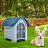 Large Plastic Dog Kennel Pet House Weatherproof Indoor Outdoor Animal Shelter
