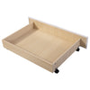 Double Size Bed Frame With Storage Drawers 4ft6 White Faux Leather Headboard