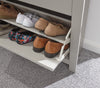 Lancaster Shoe Cabinet 2 Door 1 Drawer Storage Unit Hallway Cream Grey living