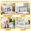 Cat Litter Box Enclosure Furniture Kitty Washroom Hidden Cabinet Front Flip Open