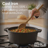 NEW! 4L Cast Iron Non Stick Casserole Dish Pan with Lid