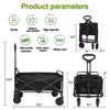 Heavy Duty Folding Wagon Cart Trolley Garden Camping Festival Beach Trailer