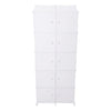10 Cube Wardrobe Portable Interlocking Plastic Modular Closet Organiser Cabinet