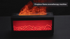 Fire Flame Air Humidifier | LED Light, Remote Control, Aromatherapy Diffuser UK