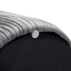 Round Velvet Padded Seat Ottoman Storage Stool Box Footstool Pouffe Chair Grey