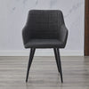 2 Pcs Dining Chairs Velvet/PU Cushion Backrest Seats Reception Armchairs Kitchen
