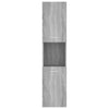Bathroom Cabinet Grey Sonoma Engineered Wood Toilet Cupboard vidaXL