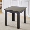 Small Space Dining Set 5Pcs Square Dining Table+ 4 Dining Chair Set Black Wooden