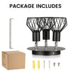 Modern 3 Way Adjustable LED Ceiling Spotlight Round Kitchen Spot Light w/ Viafms