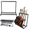 5-Way Multi Guitar Rack Stand Padded for Multiple Electric Acoustic Bass Holder